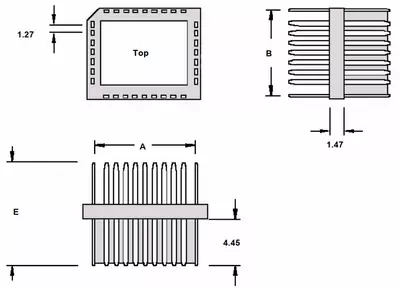 Winslow W9196 84 Pin Surface-Mount PLCC Plug